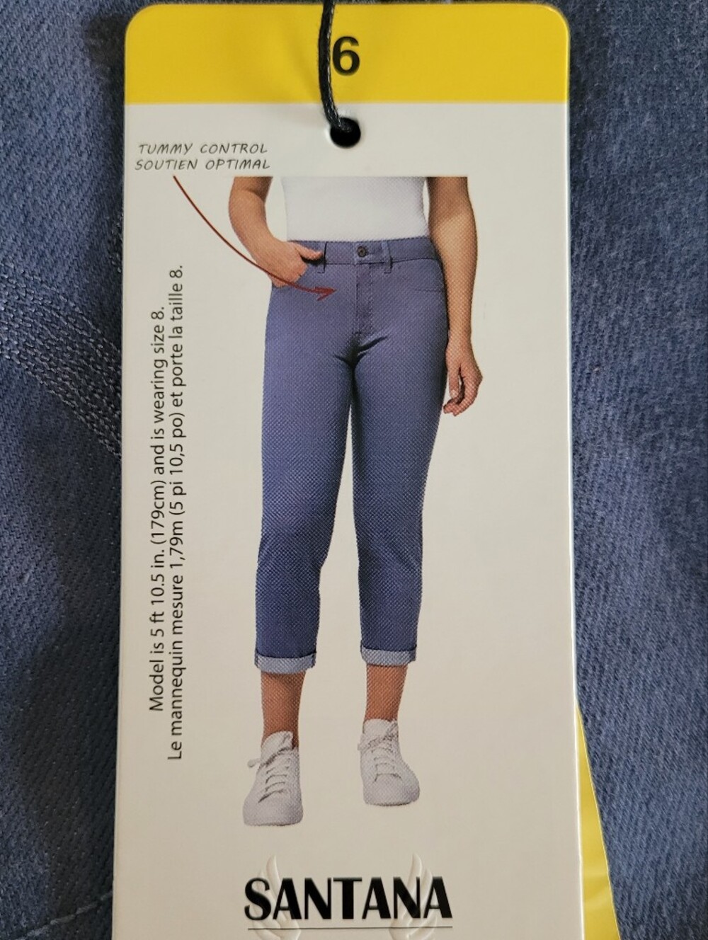 Santana Jeans Mid Rise Capris~ Size 6